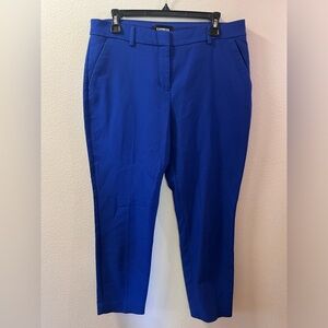 Express cobalt blue columnist ankle pant, size 10R
